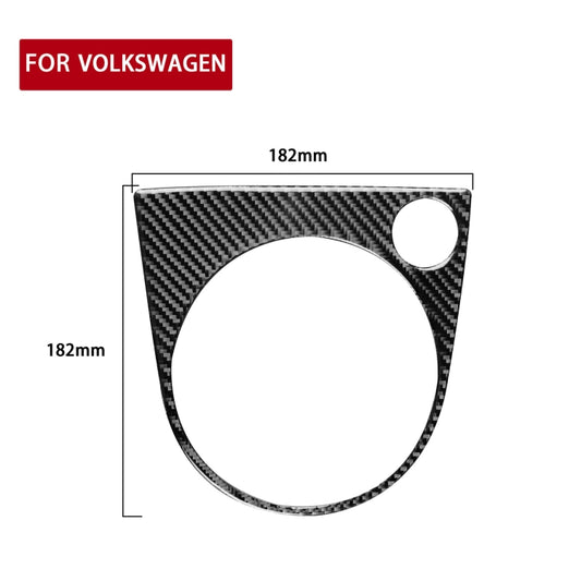 Car Carbon Fiber Gear Panel Frame A Decorative Sticker for Volkswagen Beetle 2012-2019, Left and Right Drive Universal by buy2fix