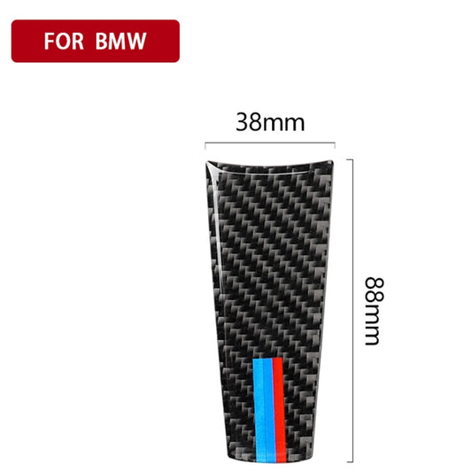 Car Carbon Fiber Steering Wheel 3-color Decorative Sticker for BMW G01 X3 2018-2020 / G02 X4 2019-2020, Left and Right Drive Universal by buy2fix