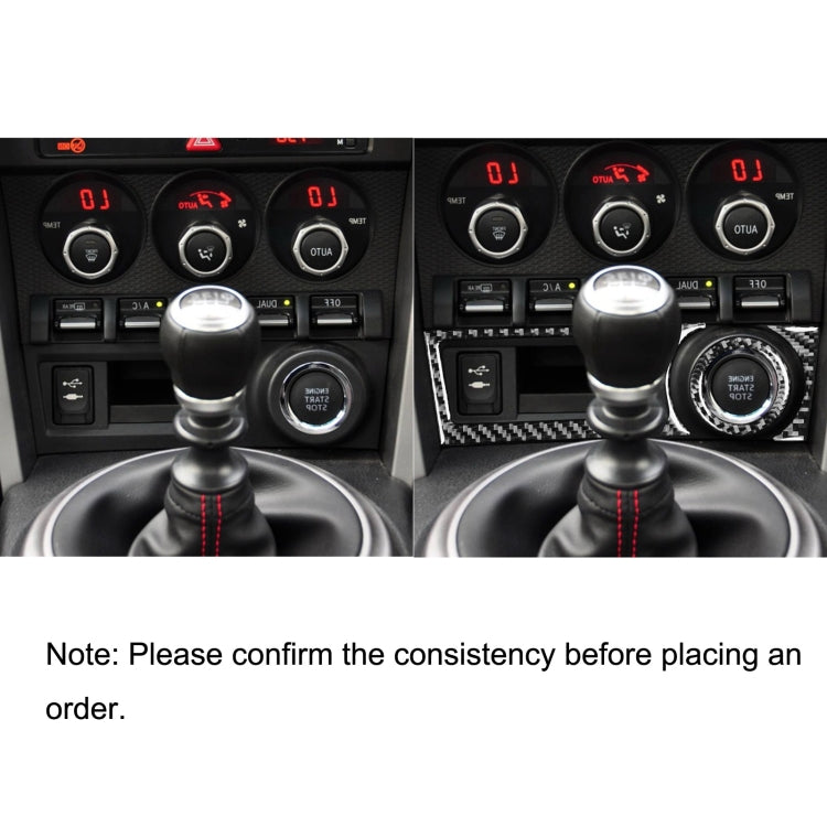 3 in 1 Car Carbon Fiber Storage Box A Decorative Sticker for Subaru BRZ / Toyota 86 2017-2019, Right Drive by buy2fix