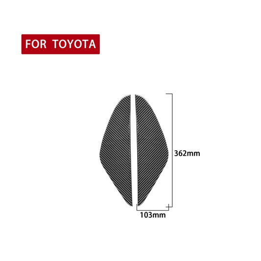 2 PCS / Set Carbon Fiber Car Door Anti-collision Cushion Decorative Sticker for Toyota Tundra 2014-2018, Left Right Driving by buy2fix