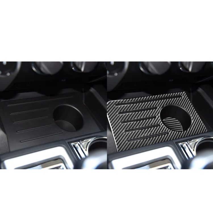 2 PCS / Set Carbon Fiber Car Central Control Storage Box Slot Mat Decorative Sticker for Toyota Tundra 2014-2018, Left Right Driving by buy2fix