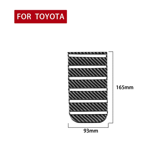 Carbon Fiber Car Armrest Box Slot Pad Decorative Sticker for Toyota Tundra 2014-2018, Left Right Driving Universal by buy2fix
