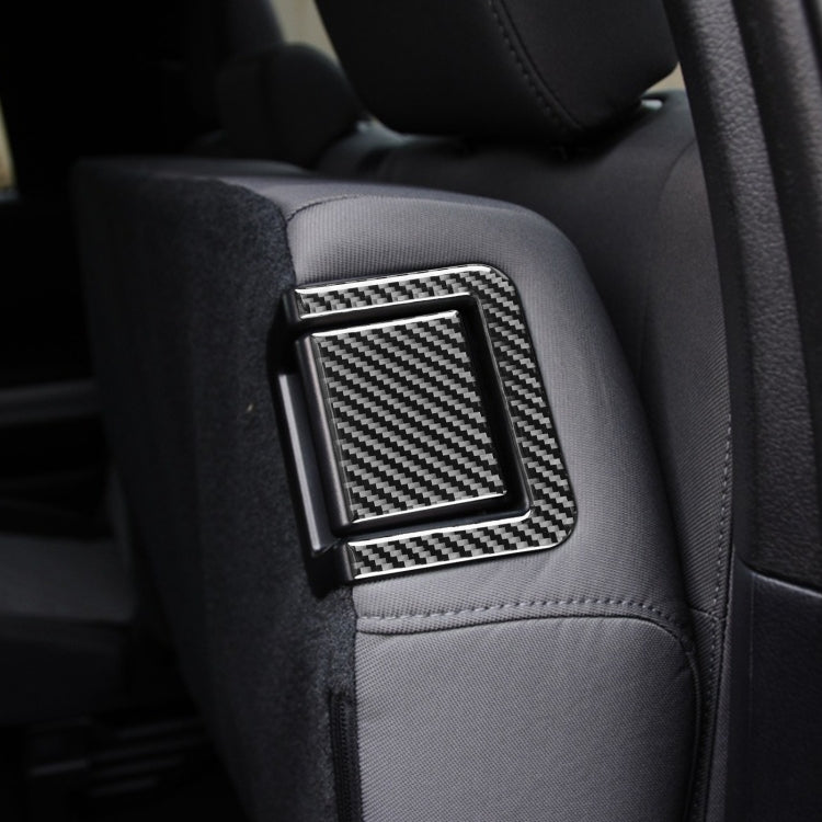 4 PCS / Set Carbon Fiber Car Rear Seat Adjustment Panel Decorative Sticker for Toyota Tundra 2014-2018, Left Right Driving Universal - Car Interior Mouldings by buy2fix | Online Shopping UK | buy2fix