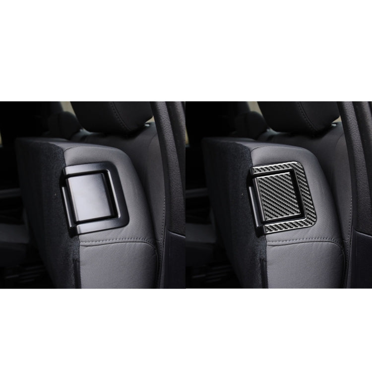 4 PCS / Set Carbon Fiber Car Rear Seat Adjustment Panel Decorative Sticker for Toyota Tundra 2014-2018, Left Right Driving Universal - Car Interior Mouldings by buy2fix | Online Shopping UK | buy2fix