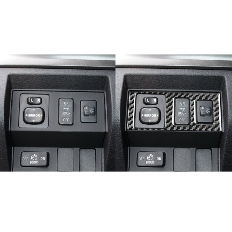 Carbon Fiber Car Headlight Height Adjustment Switch Decorative Sticker for Toyota Tundra 2014-2018, Left Right Driving Universal by buy2fix