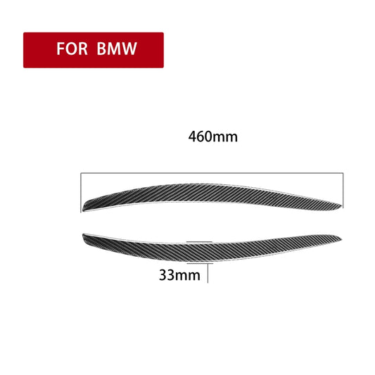 2 PCS / Set Carbon Fiber Car Lamp Eyebrow Decorative Sticker for BMW E92 / E93 2006-2012, Drop Glue Version by buy2fix