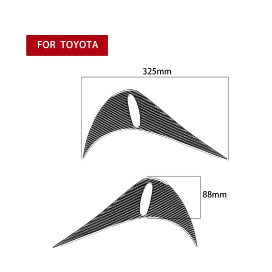 2 PCS / Set Carbon Fiber Car Back Lamp Eyebrow Decorative Sticker for Toyota GT86 / Subaru BRZ 2012-2016, Drop Glue Version by buy2fix