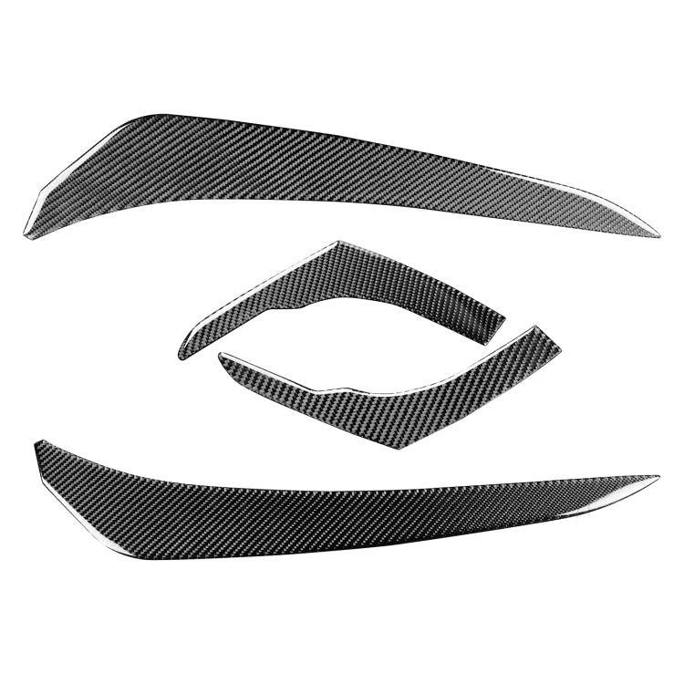4 PCS / Set Carbon Fiber Car Light Eyebrow Decorative Sticker for Toyota 4Runner 2010-2020 - Lamp Decoration by buy2fix | Online Shopping UK | buy2fix