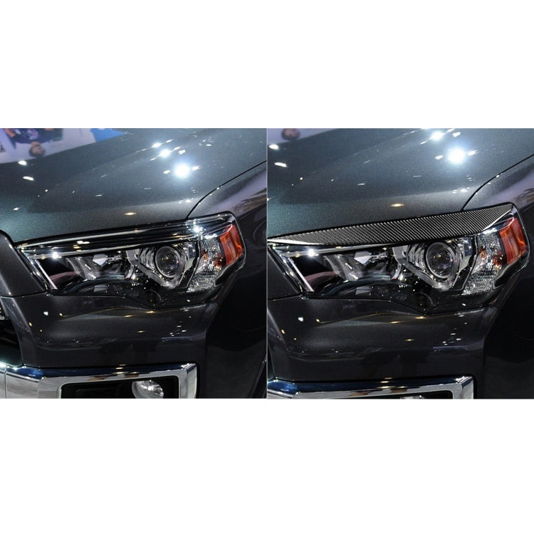 4 PCS / Set Carbon Fiber Car Light Eyebrow Decorative Sticker for Toyota 4Runner 2010-2020 - Lamp Decoration by buy2fix | Online Shopping UK | buy2fix