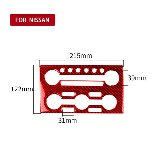 Carbon Fiber Car Instrument Control Panel Decorative Sticker for Nissan GTR R35 2008-2016, Right Driving (Red) by buy2fix