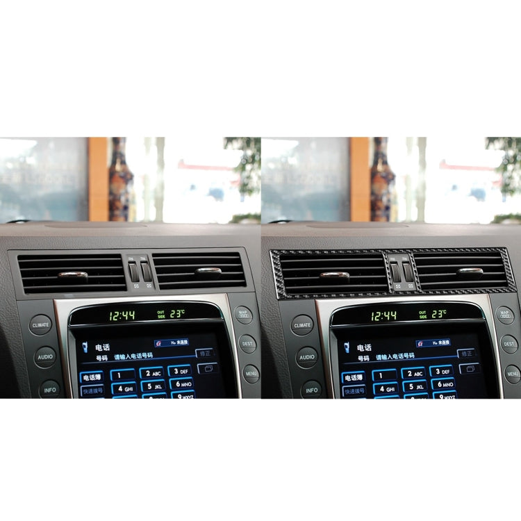 Carbon Fiber Car Central Control Air Outlet Decorative Sticker for Lexus GS 2006-2011,Left and Right Drive Universal by buy2fix