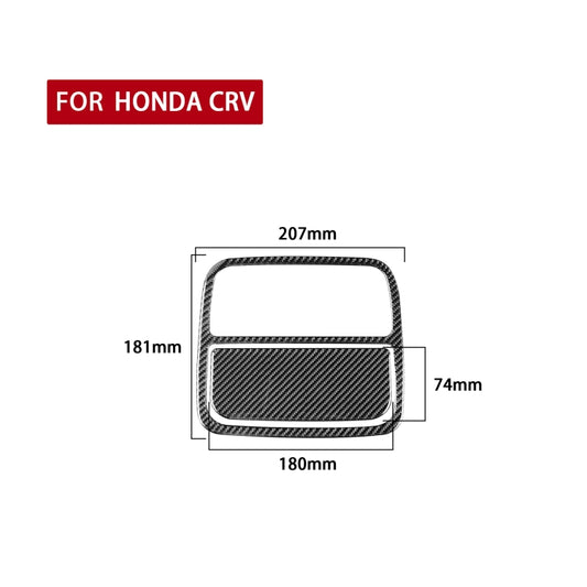 2 PCS / Set Carbon Fiber Car Front Reading Light Panel Decorative Sticker for Honda CRV 2007-2011,Left and Right Drive Universal by buy2fix