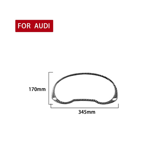 Carbon Fiber Car Dashboard Frame Decorative Sticker for Audi Q3 2013-2018,Left and Right Drive Universal by buy2fix