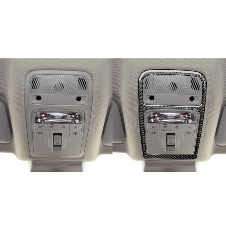 2 PCS / Set Carbon Fiber Car Reading Lamp Frame Decorative Sticker for Audi Q3 2013-2018,Left and Right Drive Universal by buy2fix