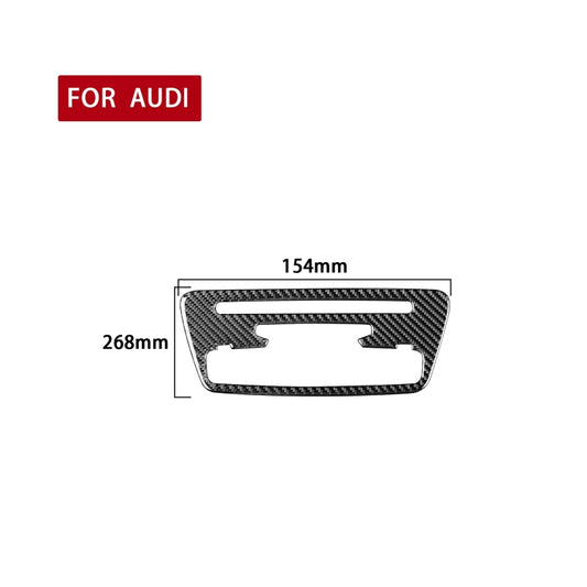 Carbon Fiber Car Central Control CD Panel Decorative Sticker for Audi Q3 2013-2018,Left and Right Drive Universal by buy2fix