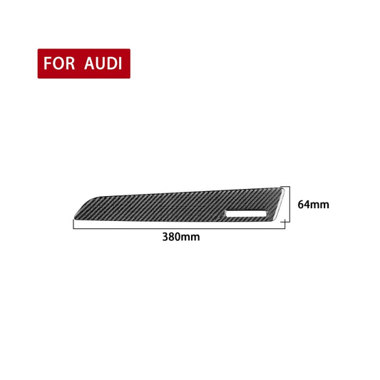 Carbon Fiber Car Co-pilot Trim with Hole Decorative Sticker for Audi Q3 2013-2018,Right Drive - Car Interior Mouldings by buy2fix | Online Shopping UK | buy2fix
