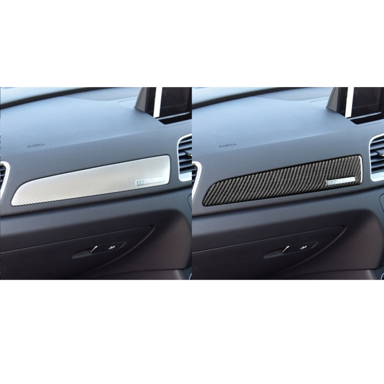 Carbon Fiber Car Co-pilot Trim with Hole Decorative Sticker for Audi Q3 2013-2018,Right Drive - Car Interior Mouldings by buy2fix | Online Shopping UK | buy2fix