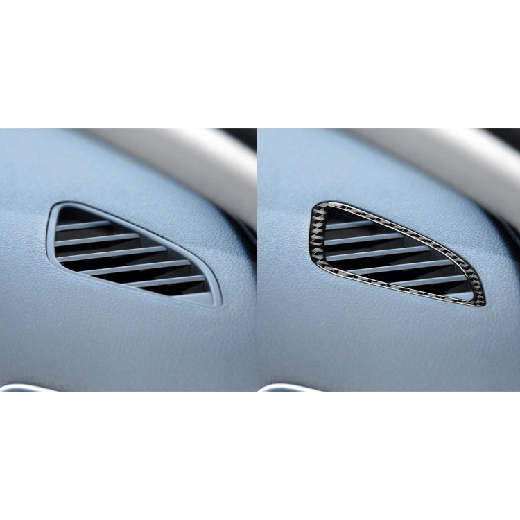2 PCS / Set Carbon Fiber Car Instrument Air Outlet Decorative Sticker for Audi Q3 2013-2018,Left and Right Drive Universal by buy2fix