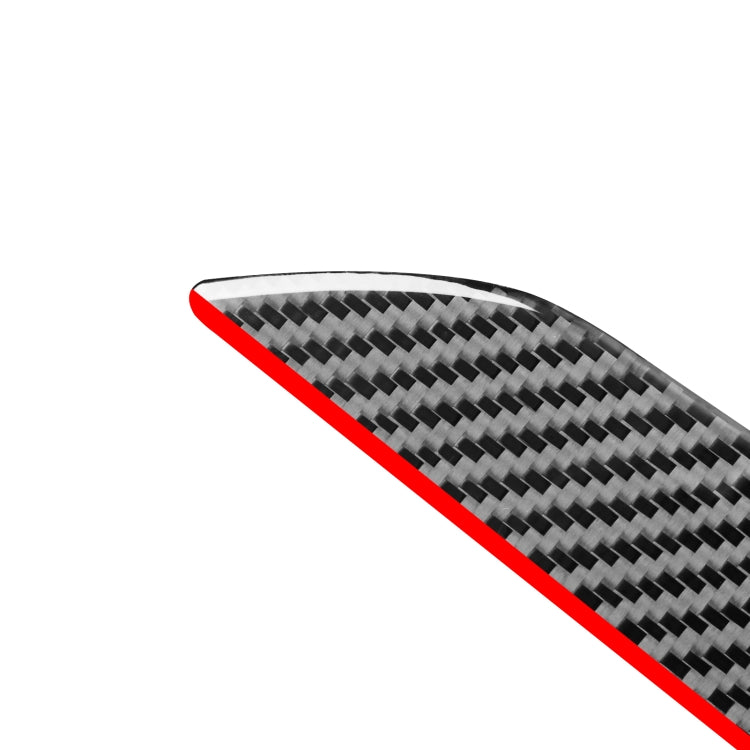 4 PCS / Set Carbon Fiber Car Interior Door Trim Red Edge Decorative Sticker for Audi Q3 2013-2018,Left and Right Drive Universal - Car Interior Mouldings by buy2fix | Online Shopping UK | buy2fix