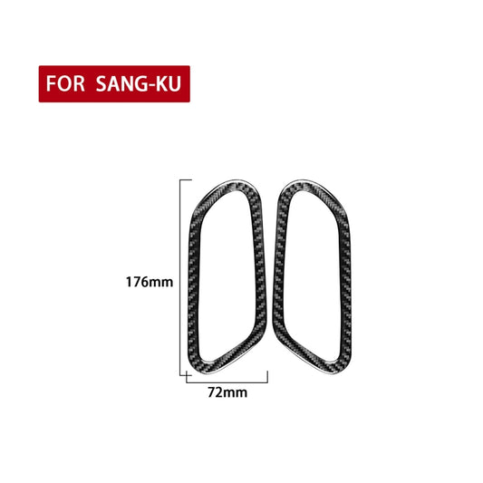 2 PCS / Set Carbon Fiber Car Inner Door Handle Decorative Sticker for Volkswagen Scirocco 2009-2016,Left and Right Drive Universal by buy2fix