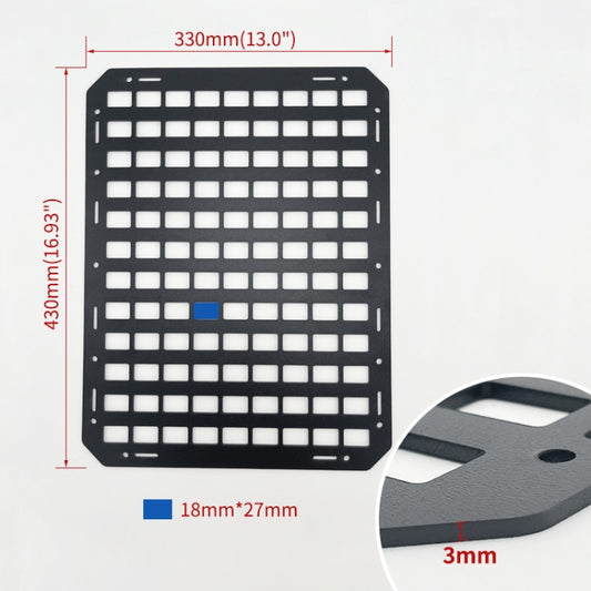 Car Rigid Seat Back Organizer Molle Panel Storage Rack by buy2fix