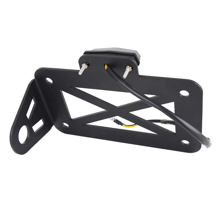 Motorcycle American Cruise Retro License Plate Holder with Light - Holder by buy2fix | Online Shopping UK | buy2fix