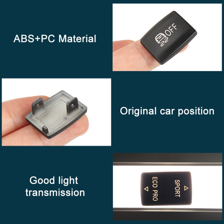 For BMW 3 Series Left Driving Car Central Control Multi-function ESP Button 6131 9252 912(Black) by buy2fix