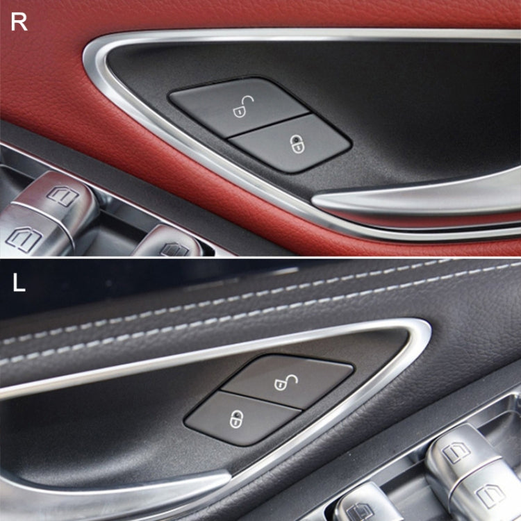 For Mercedes-Benz E-Class 2016-2021 Left Driving Car Right Side Door Lock Switch Buttons 2059055251(Red) by buy2fix