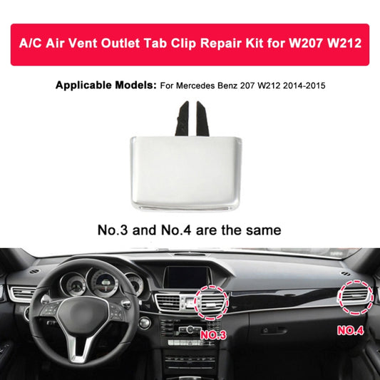 For Mercedes-Benz W212 2014-2015 Car Right Tail Plug Air Conditioning Exhaust Switch Paddle Air Conditioning Leaf Clip 212 830 0154 9116 by buy2fix