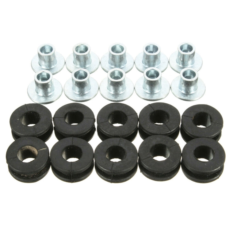 10 in 1 For Kawasaki Motorcycle Rubber Grommets Bolt Assortment Kit - Replacement Parts by buy2fix | Online Shopping UK | buy2fix