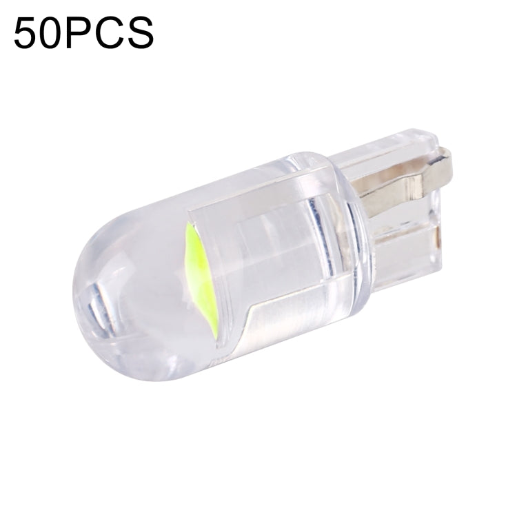 50pcs T10 DC24V / 0.36W / 0.03A Car Clearance Light COB Lamp Beads (Green Light) - Clearance Lights by buy2fix | Online Shopping UK | buy2fix