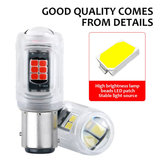 2pcs 1156 DC12V / 2.16W / 0.18A / 480LM Car LED Turn Signal Light(Yellow Light) by buy2fix