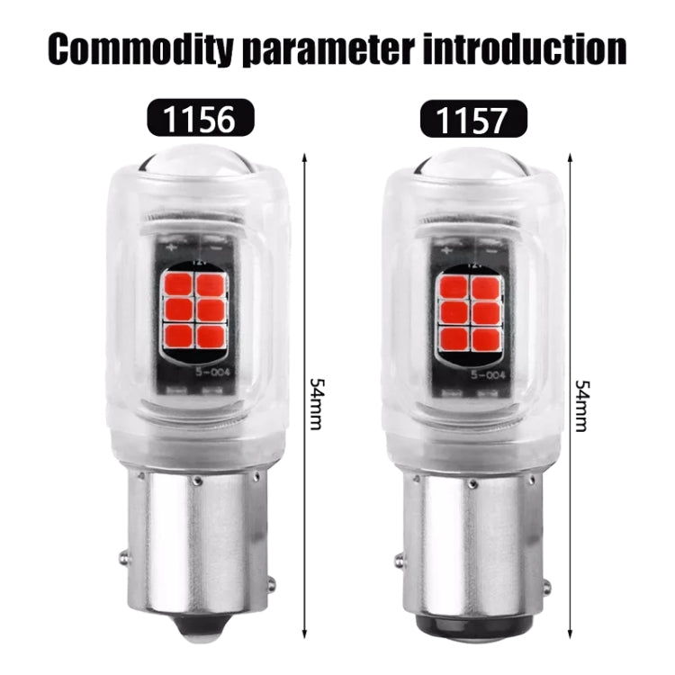 2pcs 1156 DC12V / 2.16W / 0.18A / 480LM Car LED Turn Signal Light(White Light) - Arrow Turn Lights by buy2fix | Online Shopping UK | buy2fix