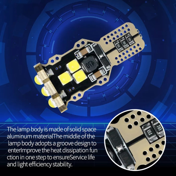 4pcs T15 DC12V / 1.5W / 0.13A / 540LM Car Decoding Reversing Light 9LEDs SMD-3030 Lamp Beads - Arrow Turn Lights by buy2fix | Online Shopping UK | buy2fix