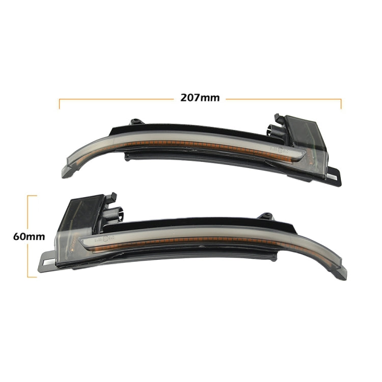 1 Pair For Audi A4 B8 Car Dynamic LED Turn Signal Light Rearview Mirror Flasher Water Blinker (Transparent Black) - Arrow Turn Lights by buy2fix | Online Shopping UK | buy2fix
