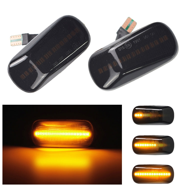 2pcs For Honda Civic 2001-2015 Car Dynamic LED Fender Side Light 34301-S5H-T02(Transparent Black) - Arrow Turn Lights by buy2fix | Online Shopping UK | buy2fix