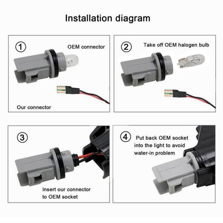 2pcs For Honda Civic 2001-2015 Car Dynamic LED Fender Side Light 34301-S5H-T02(Transparent Black) - Arrow Turn Lights by buy2fix | Online Shopping UK | buy2fix