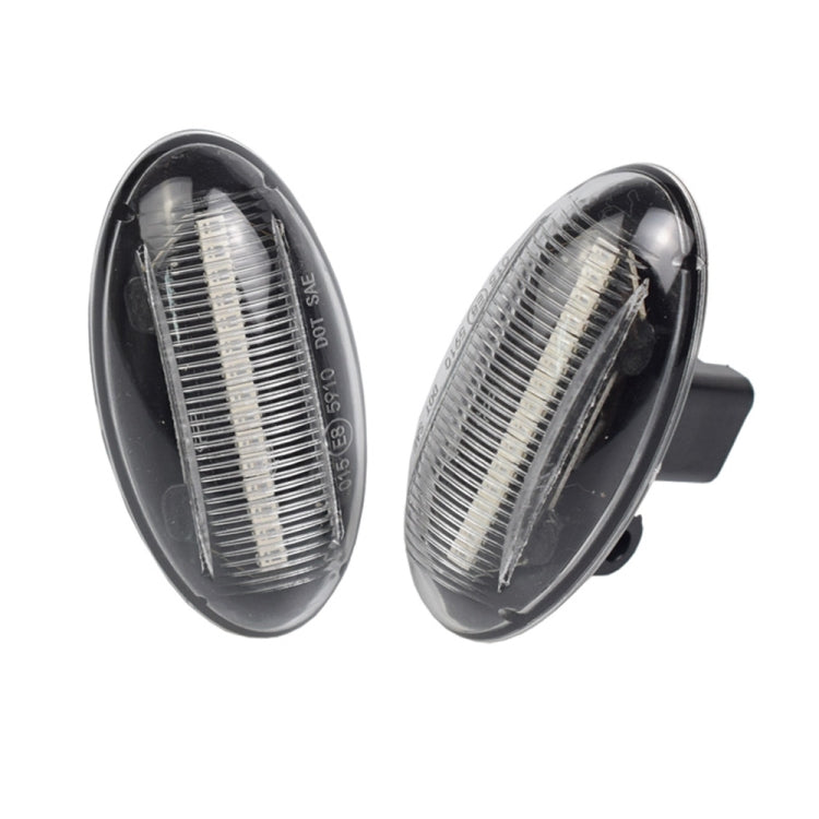 2pcs For Peugeot 1007 Car Dynamic LED Fender Side Light 817300H010 (Transparent) - Arrow Turn Lights by buy2fix | Online Shopping UK | buy2fix