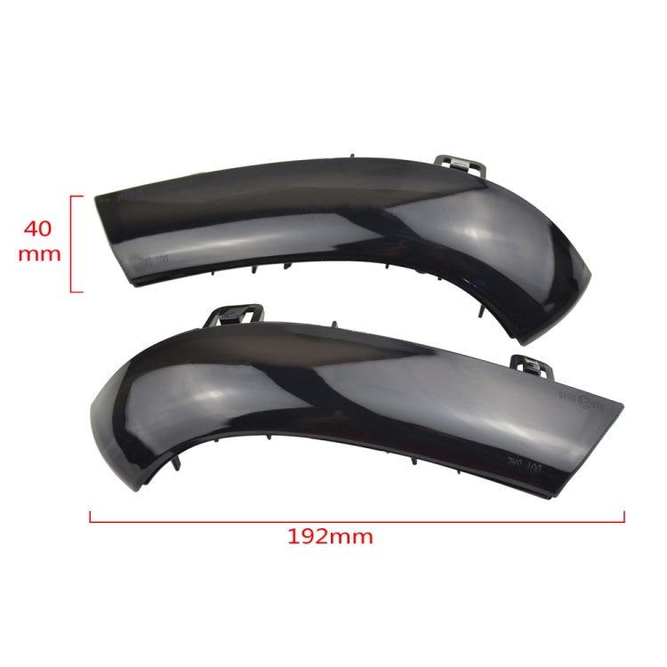 2pcs For Volkswagen Golf 5 MK5 2003-2008 Car Dynamic LED Turn Signal Light Rearview Mirror Flasher Water Blinker (Transparent Black) - Arrow Turn Lights by buy2fix | Online Shopping UK | buy2fix