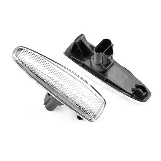 2pcs For Mitsubishi Lancer 2008-2018 Car Dynamic LED Fender Side Light (Transparent) - Arrow Turn Lights by buy2fix | Online Shopping UK | buy2fix