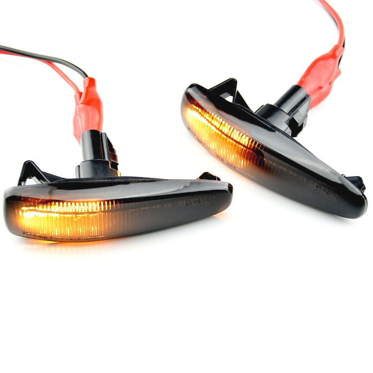 2pcs For Mitsubishi Lancer 2008-2018 Car Dynamic LED Fender Side Light (Transparent) - Arrow Turn Lights by buy2fix | Online Shopping UK | buy2fix