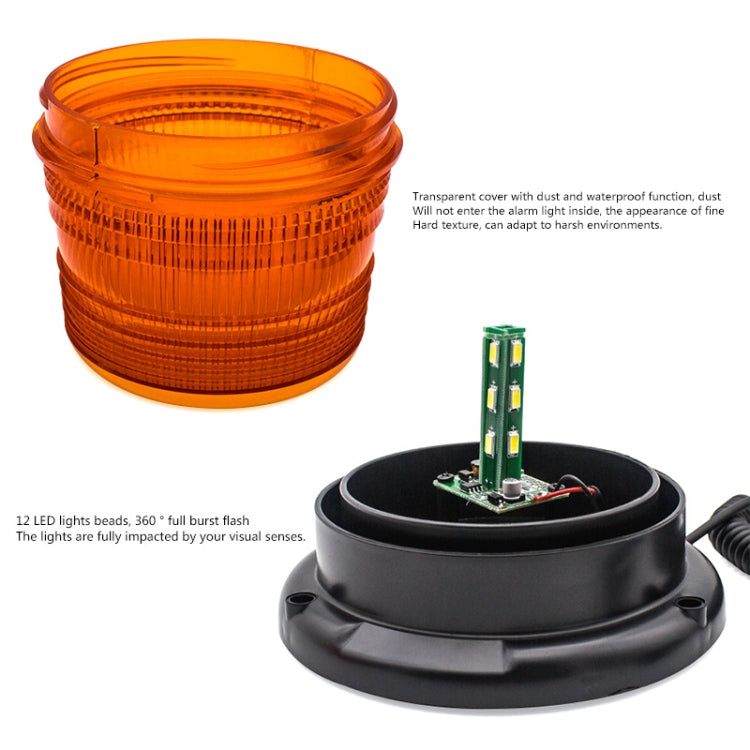School Bus Engineering Vehicle Safety Warning Light Rear-end Collision Yellow Signal Lamp (Red Light) - Warning Lights by buy2fix | Online Shopping UK | buy2fix