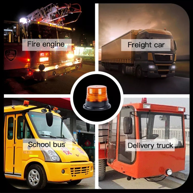 School Bus Engineering Vehicle Safety Warning Light Rear-end Collision Yellow Signal Lamp (Yellow Light) by buy2fix