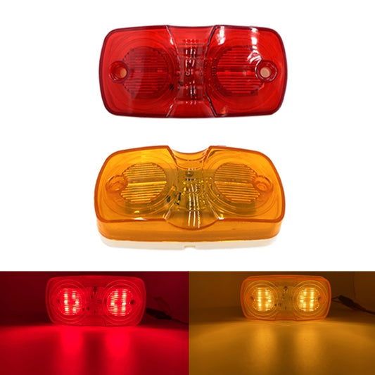 2pcs MK-106 Truck 12LEDs Side Marker Light (Red Light) by buy2fix