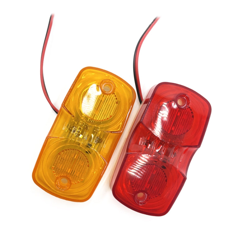 2pcs MK-106 Truck 12LEDs Side Marker Light (Red Light) - Running Lights by buy2fix | Online Shopping UK | buy2fix