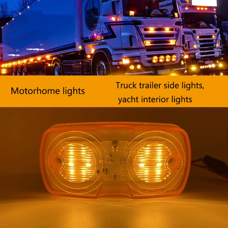 2pcs MK-106 Truck 12LEDs Side Marker Light (Red Light) - Running Lights by buy2fix | Online Shopping UK | buy2fix