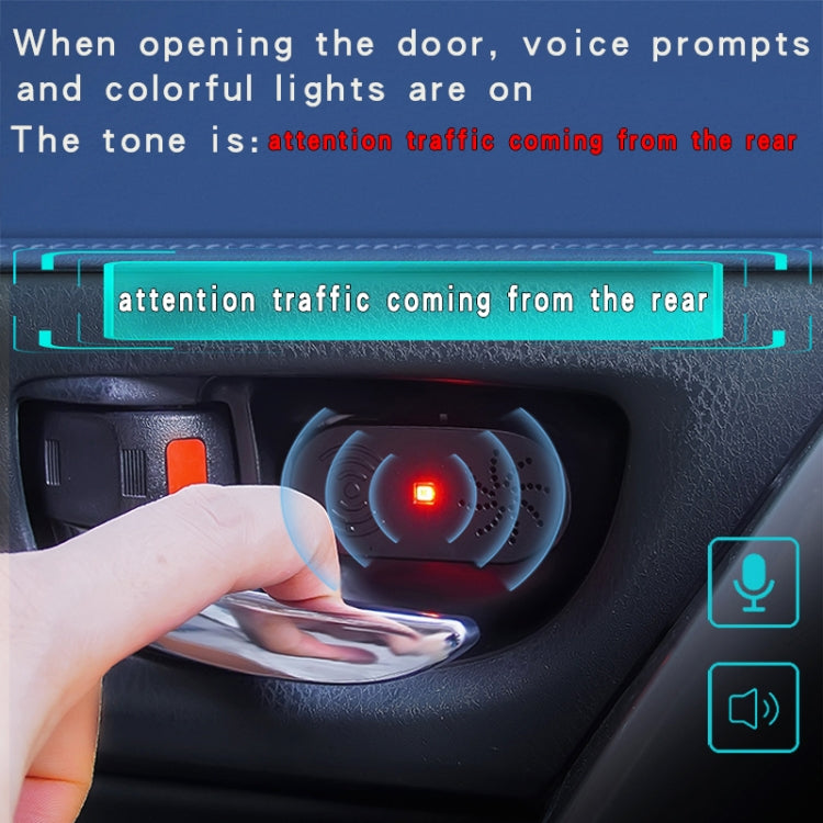 Car Door Opener Alarm Automatic Induction Voice LED Prompt Light - Car Modification by buy2fix | Online Shopping UK | buy2fix