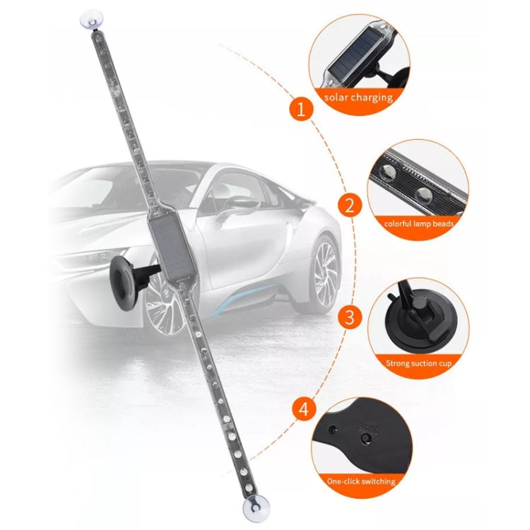 Car Warning Anti-collision Rear-end Flashing Lights Solar LED Decorative Lights - Warning Lights by buy2fix | Online Shopping UK | buy2fix