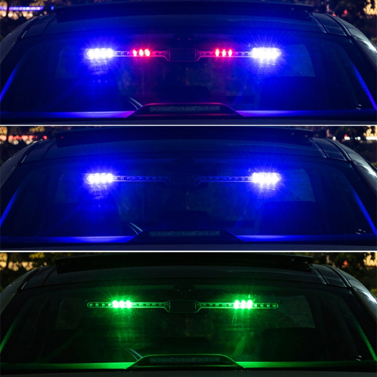 Car Warning Anti-collision Rear-end Flashing Lights Solar LED Decorative Lights - Warning Lights by buy2fix | Online Shopping UK | buy2fix