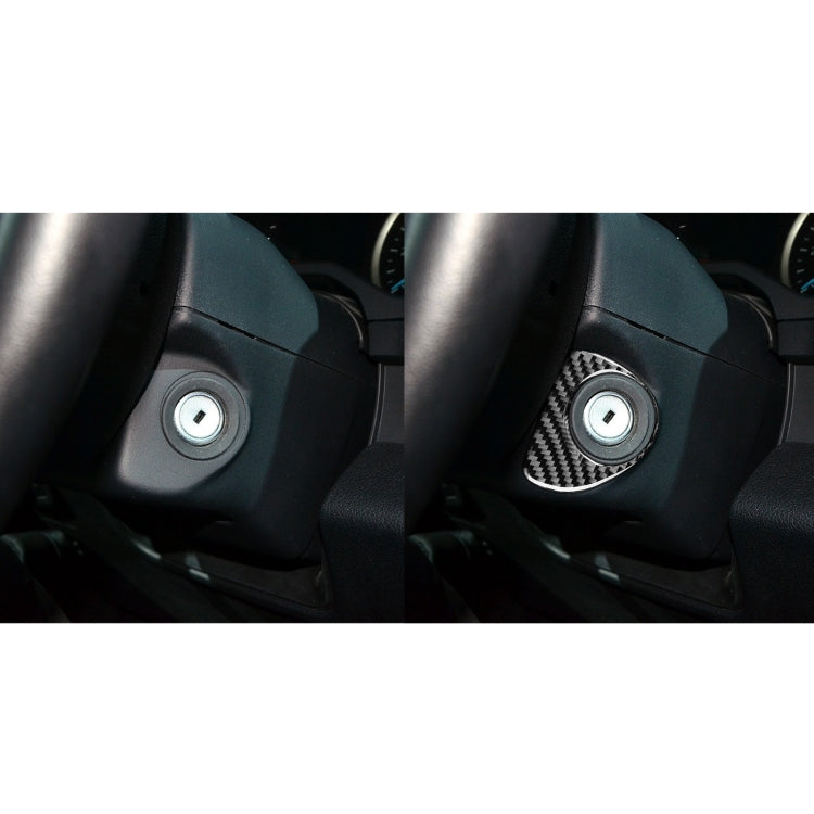 Car Carbon Fiber Ignition Switch Decorative Sticker for Ford F150 2017-2020, Left and Right Drive Universal by buy2fix
